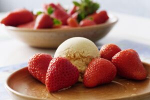 Strawberries and Ice Cream
