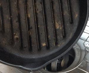 Dirty Cast Iron Skillet