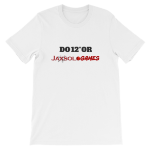 JaxsoloGAMES Short-Sleeve Unisex Puzzle T-Shirt "A Foot in the Door"